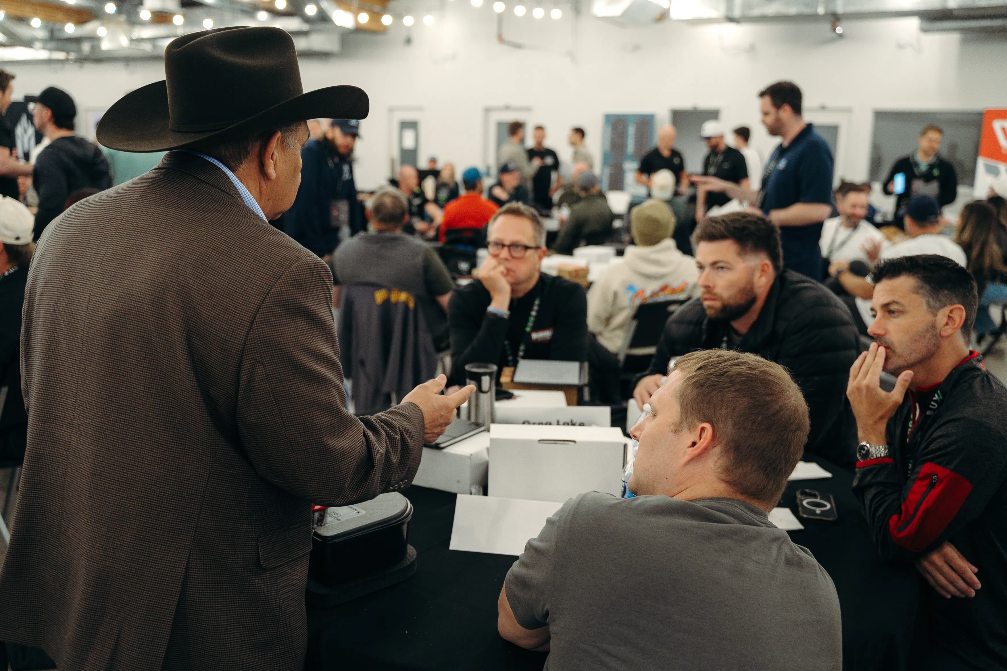 Owners gathered at the tables during a past Bug Bux Con